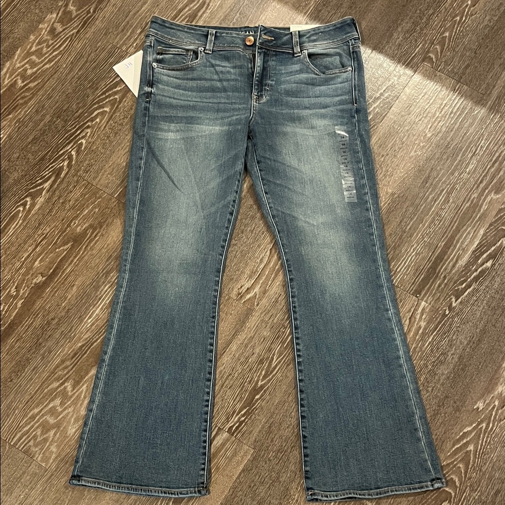 American Eagle Kick Boot Jeans in Classic Blue
